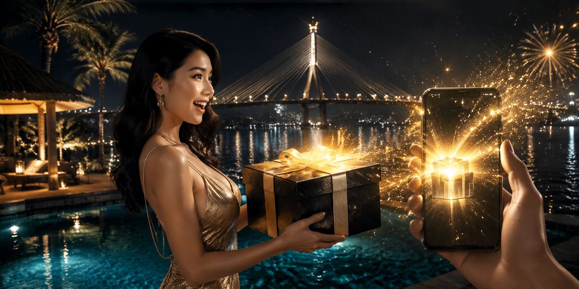 Banner tiền thưởng hấp dẫn 909 với nền neon tím và các biểu tượng tiền thưởng